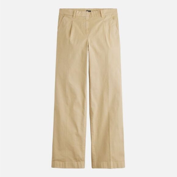 J. Crew Pants - J. Crew Pleated capeside chino pants BP502 trousers in Light Khaki Size 14